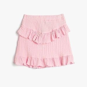 zara girls pink ruffle skirt